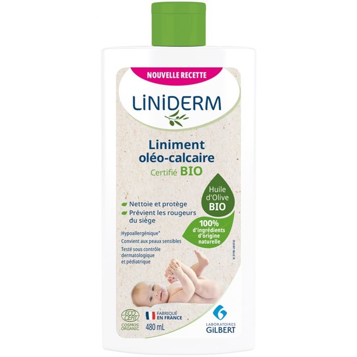 78770 Gilbert Liniderm Liniment Oléo-Calcaire Certifié Bio 480 ml