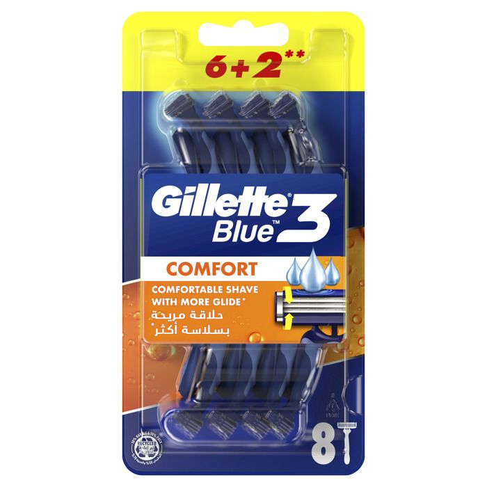 Blue 3 Comfort jednorazowe maszynki do golenia dla mężczyzn 8szt