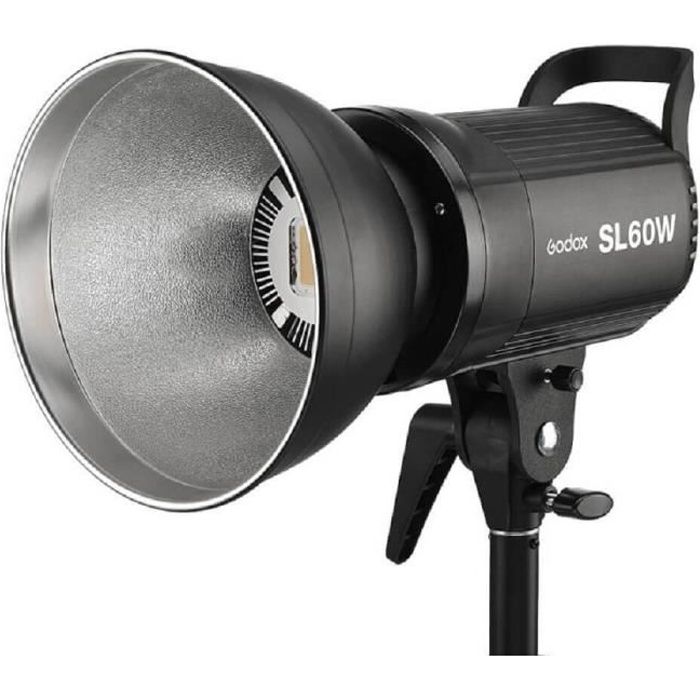 Godox SL-60W - Lampe torche LED Blanche pour éclaraige studio - Projecteur de studio pour vidéo et photographie