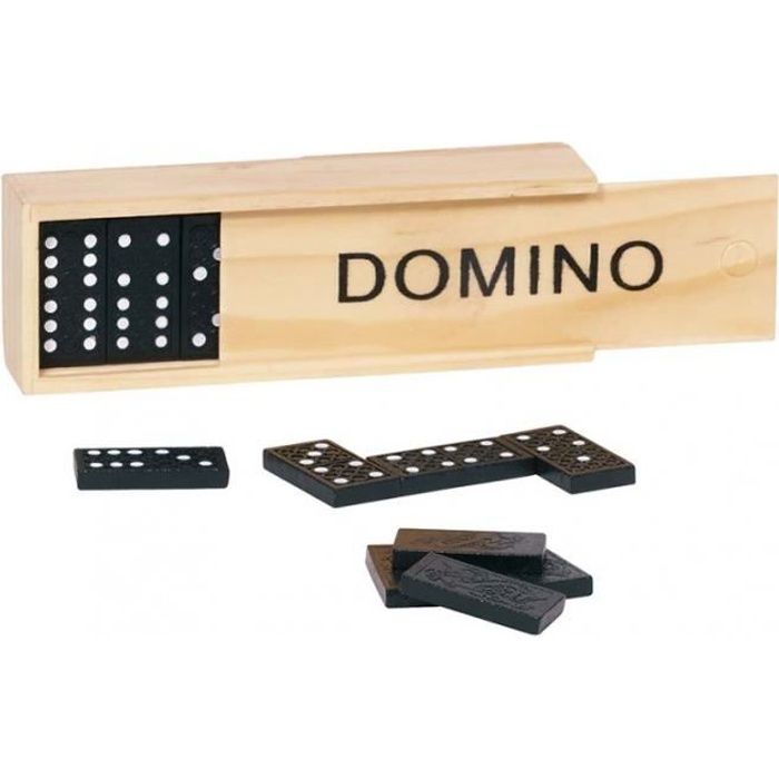 Jeu de dominos en bois - GOKI - 28 pièces - Jeu de plateau - Mixte - A partir de 4 ans