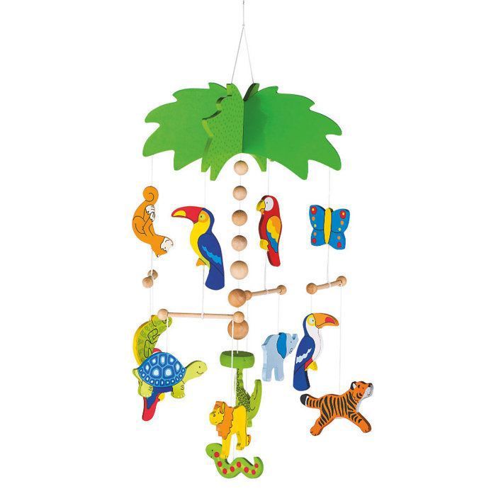 Mobile en bois - GOKI - Palmier Jungle - Décoration chambre enfant