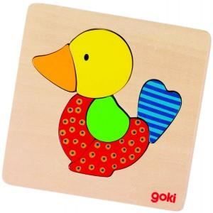 Goki - Lot de 3 puzzles en bois ( GK-57810 )