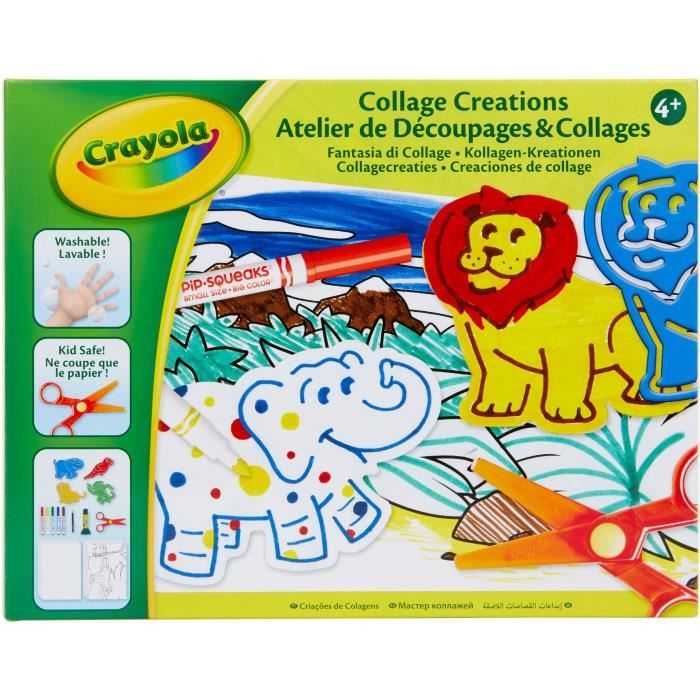 Atelier de Découpages & Collages - CRAYOLA - GOLIATH - Mixte - A partir de 4 ans