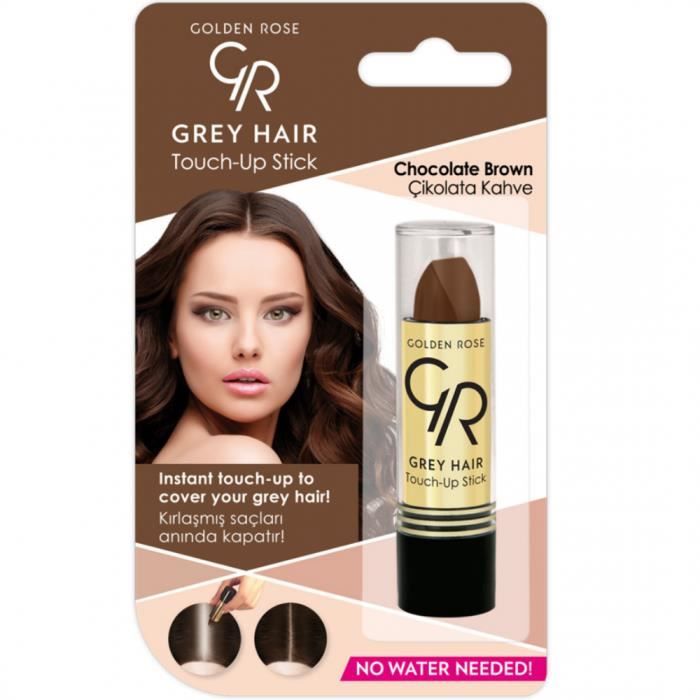 Stick cheveux touch-up - GOLDEN ROSE - Chocolate brown - Sans parabène - Mixte - Adulte