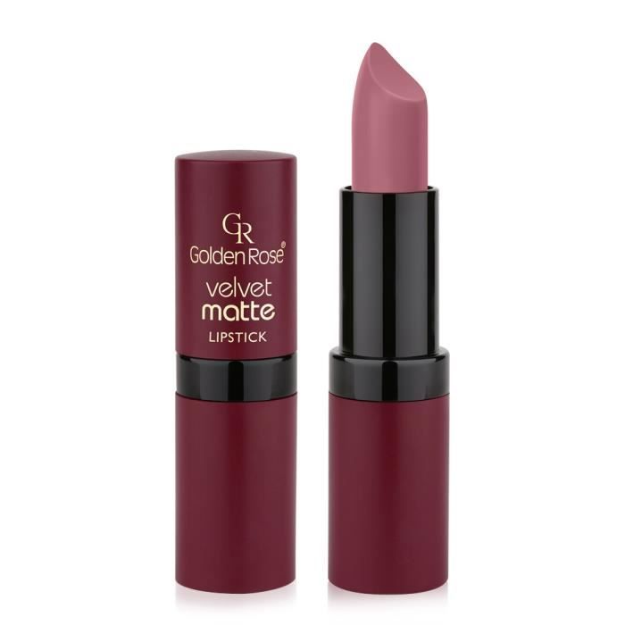 Rouge à Lèvres - Golden Rose - VELVET MATTE - Couleur 02 - Mat - Hydratant