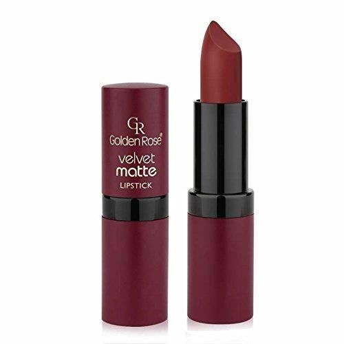 Rouge à lèvres - Golden Rose - VELVET MATTE - couleur 22 - Rouge pur - Effet nude