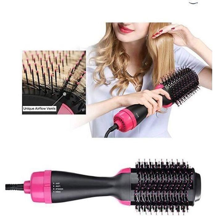 Fanguo-One Step Sèche-Cheveux Brosse Soufflante Rotating Brushséchoir à cheveux ovale multifonctions et un peigne coiffant volumisa