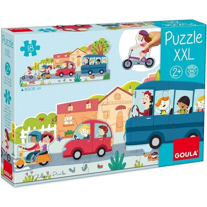 Goula - Puzzle xxl : véhicule - Jeux Educatifs - Dès 3 ans