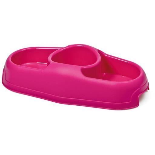 Mangeoire - GP - Triple Antidérapante - Plastique - 1L - 18,5 cm