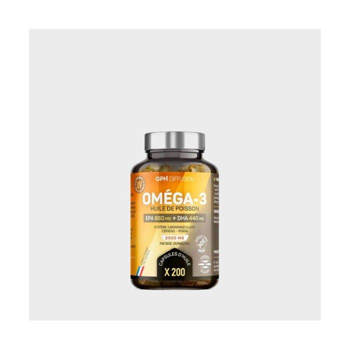 GPH Diffusion – Oméga 3 d’origine marine - 200 capsules