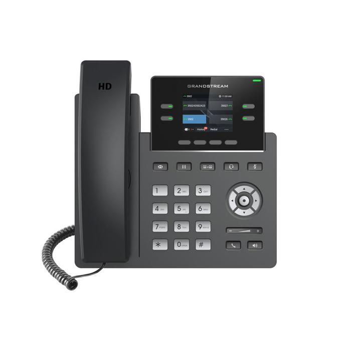GRANDSTREAM NETWORKS GRP2612P TÉLÉPHONE FIXE NOIR 2 LIGNES TFT GRP 261