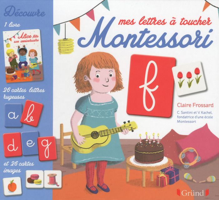 Grund - Coffret montessori lettres à toucher - Coffret Montessori - Dès 3 ans