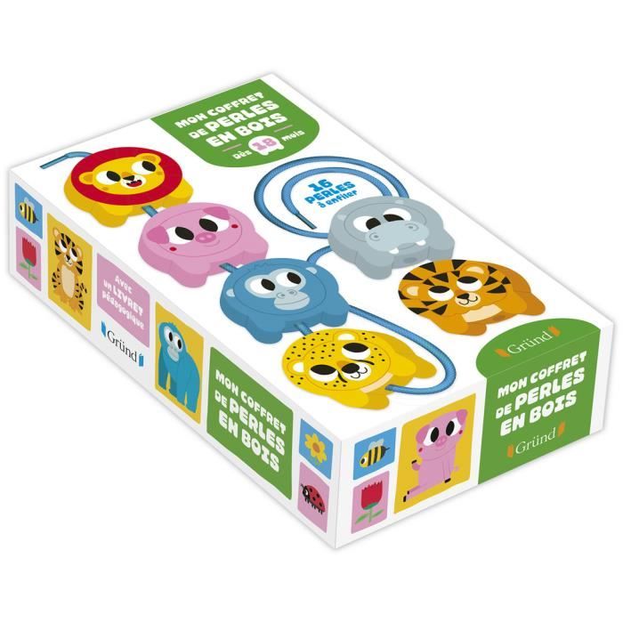 Mon coffret de perles en bois  Jeu en bois : activité déveil  À partir de 18 mois 200x123
