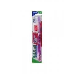 Gum - Brosse à dents Original White - Compacte, Medium, Élimine plaque et colorations