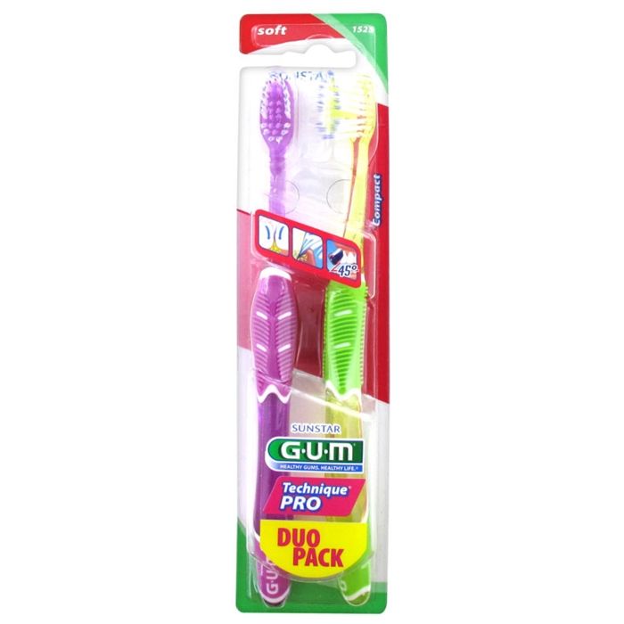 Gum Brosse à Dents Technique Pro Souple Lot de 2