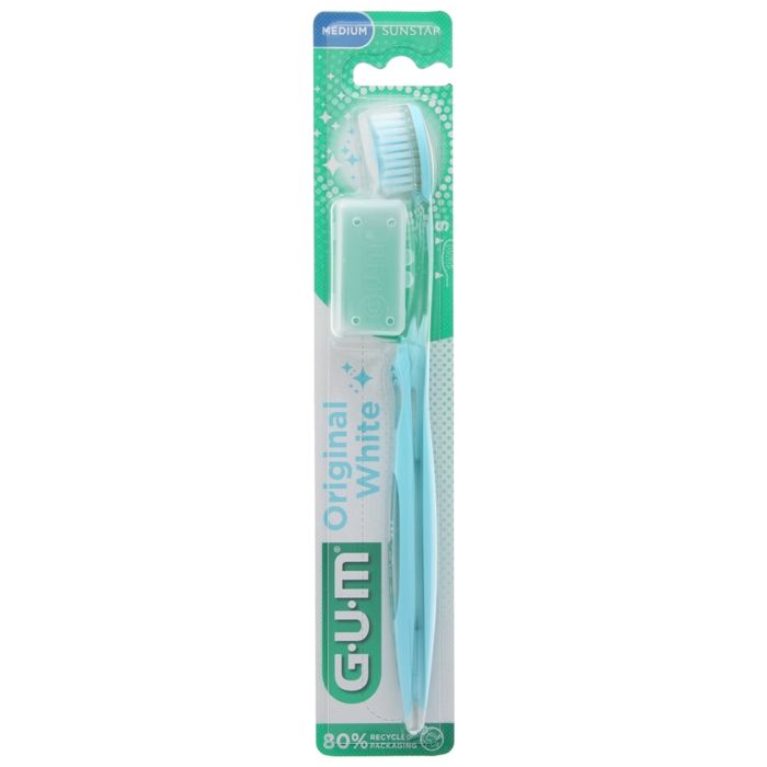 Gum Brosse à Dents Original White Compacte Medium