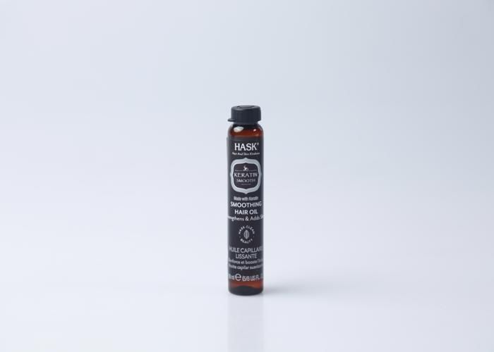 Huile capillaire - Hask - Keratine - 18 ml - Sans parabène - Pour cheveux doux et brillants