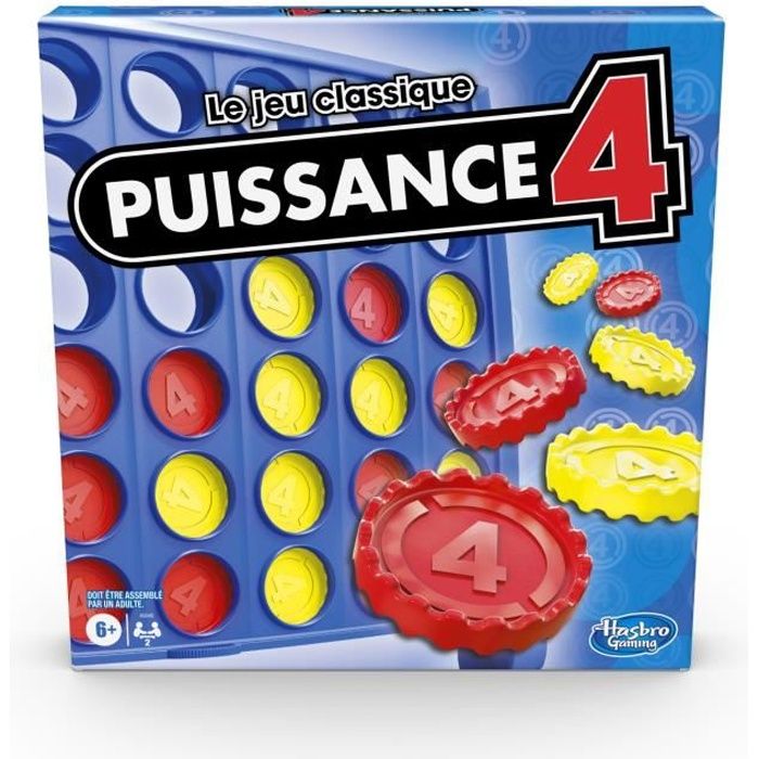 Hasbro Gaming - Puissance 4 - Le jeu classique - Jeu de stratégie pour 2 joueurs - dès 6 ans