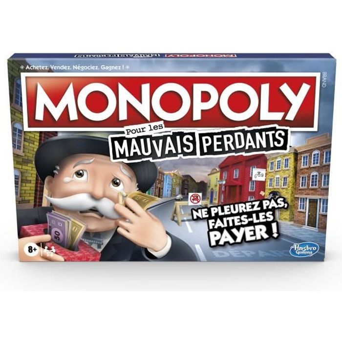 MONOPOLY - Pour les Mauvais Perdants - Jeu de plateau - à partir de 8 ans