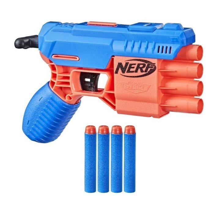 PISTOLET A FLECHETTES NERF ALPHA STRIKE CLAW QS-4 + 4 FLECHETTES ELITE INCLUSES HASBRO