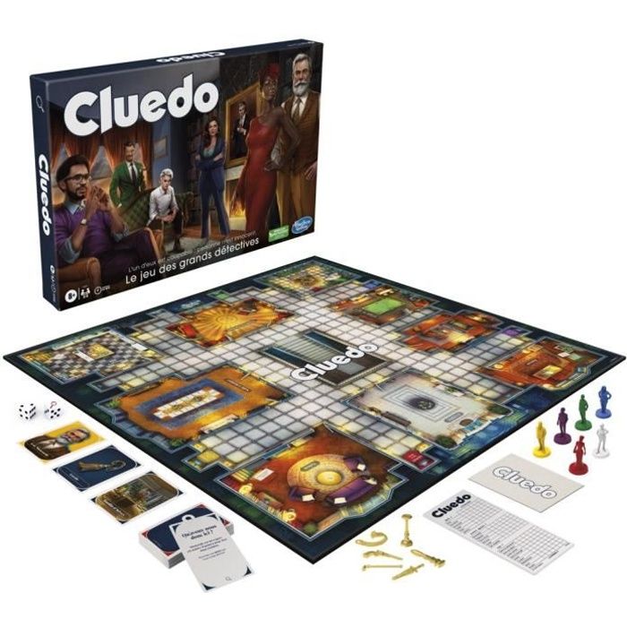 Cluedo Classic, nouvelle version, Jeu de société de réflexion et stratégie, Dès 8 ans
