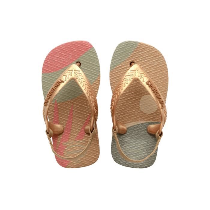 Tongs bébé Havaianas Palette Glow - sand grey/golden - 23