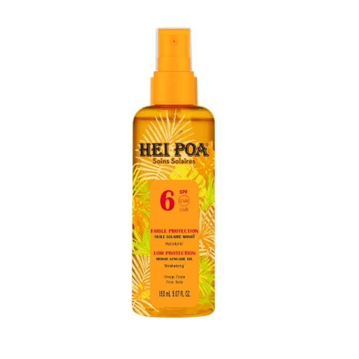 Hei Poa Huile Solaire Monoi Hydratante Spf6 Visage,Corps 150Ml