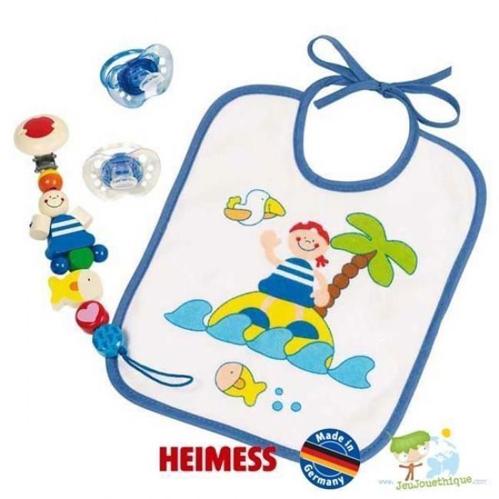 Ensemble naissance - HEIMESS - Pirate - Bleu - Mixte - A la main