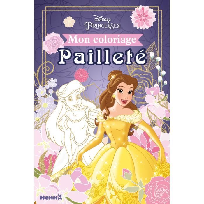 Hemma - Disney Princesses - Mon coloriage paillete - Livre de coloriage - Dès 4 ans - - Collectif 1x1