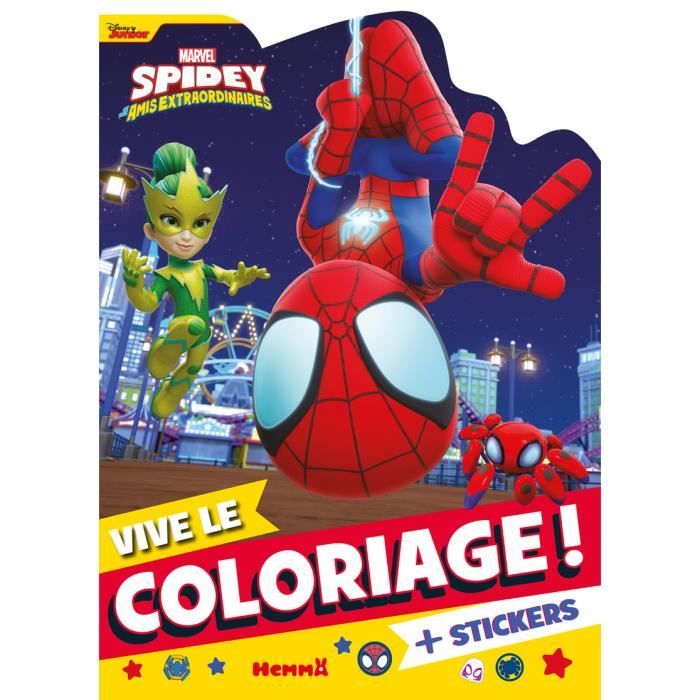 Hemma - Marvel Spidey et ses amis extraordinaires - Vive le coloriage  Livre de coloriage avec stickers  Dès 4 ans - - Collect