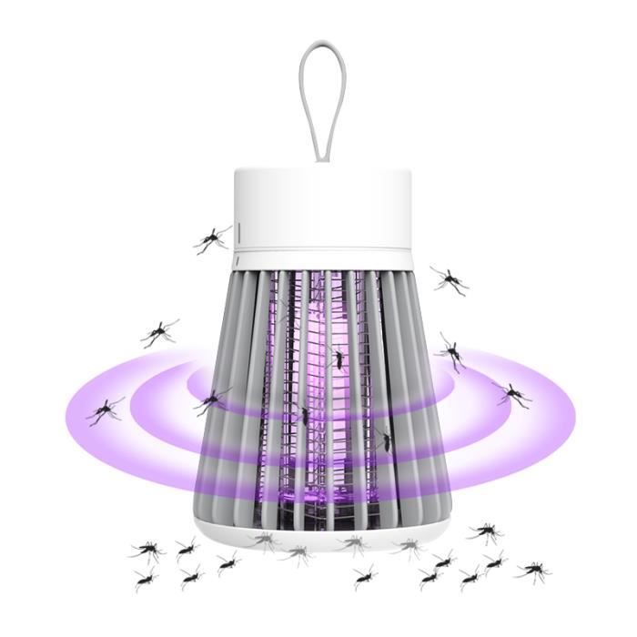Lampe anti-moustique Lampe UV anti-moustique USB Rechargeable pour Intérieur et extérieur