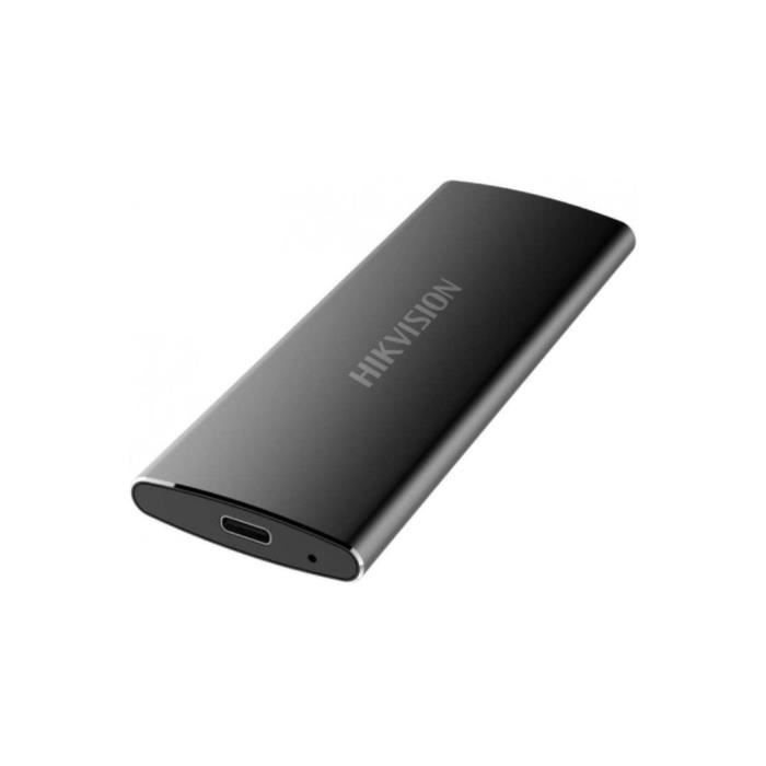 SSD Externe HIKVISION Black T200N 512 Go USB 3.1 Type C - 450/400 MB/s Noir