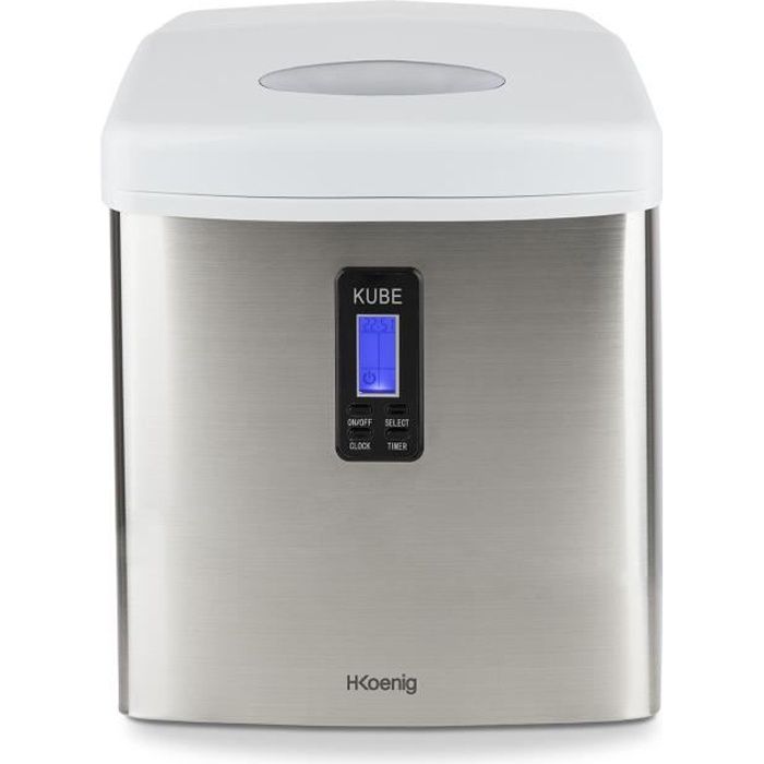 Machine à glaçons - H.KOENIG KB15 - Capacité 15 kg - Inox