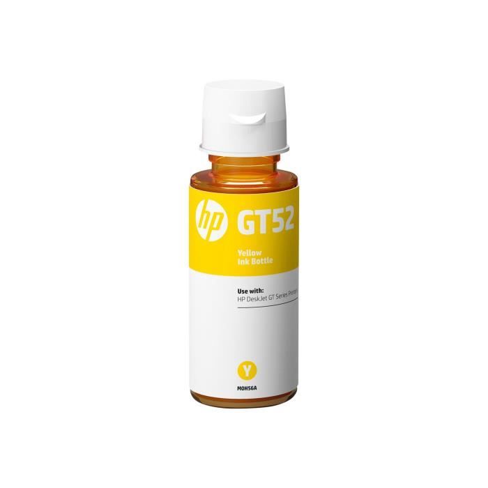 Recharge d'encre HP GT52 Jaune pour Deskjet GT 5810, GT 5820, GT 5822