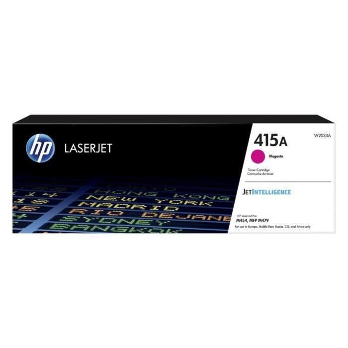 HP 415A Cartouche de toner magenta LaserJet authentique (W2033A) pour HP Color LaserJet Pro M454 et MFP M479