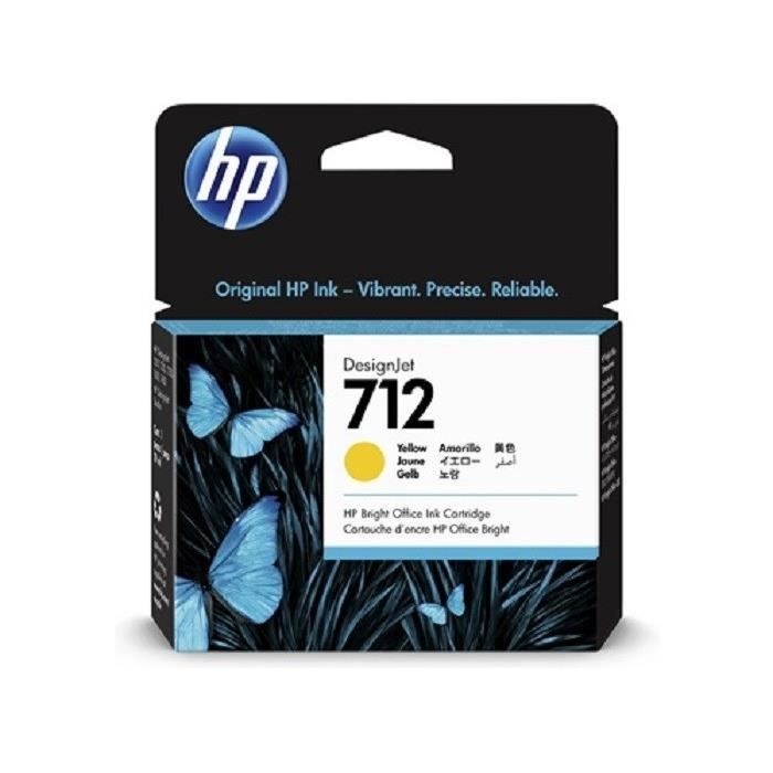 cartouche HP 712 29ML YELLOW INK CARTRIDGE T630/T230