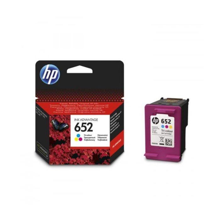 Cartouche d'encre HP 652 Couleur pour Deskjet Ink Advantage - Pack de 1 - Jusqu'à 200 pages ISO/IEC 24711