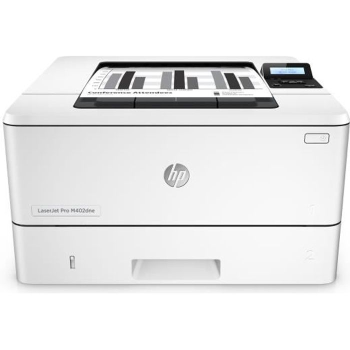 HP INC Imprimante LaserJet Pro 400 M402dne - Laser - Monochrome - Gigabit Ethernet - USB 2.0 - RectoVerso - A4