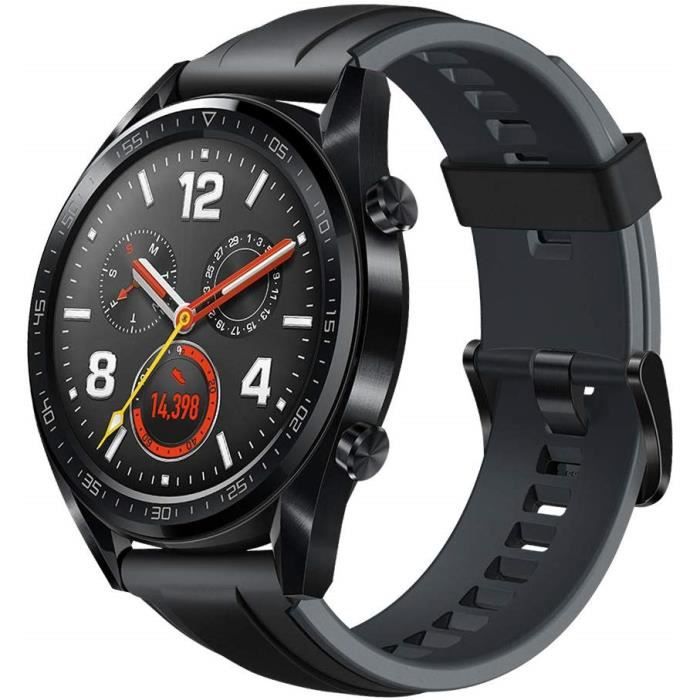 HUAWEI Watch GT Montre Sport Noir 46mm 1.39" AMOLED GPS SMS Tracker Marche Montre Intelligente