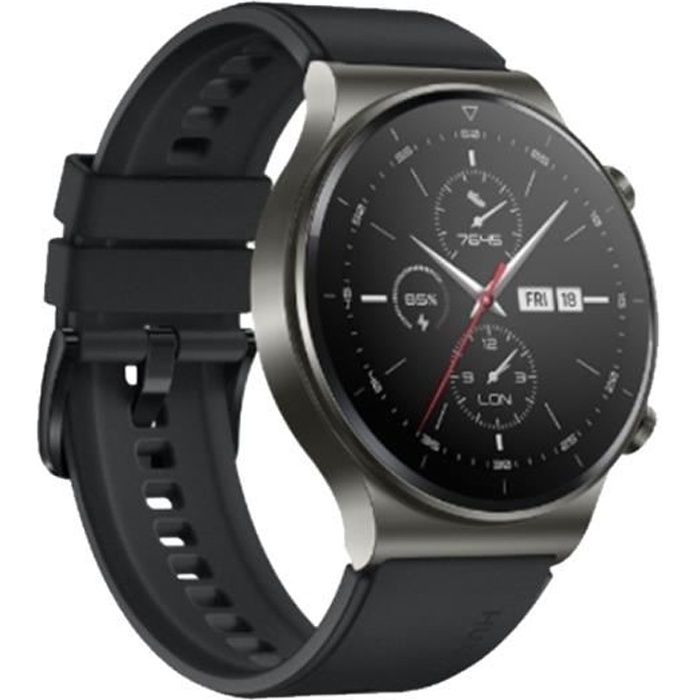 HUAWEI GT 2 Pro Montre Connectée Sports Noir  Ecran AMOLED1.39 Pouces 2 Semaines D'autonomie GPS & GLONASS SpO2 Appels Bluetooth