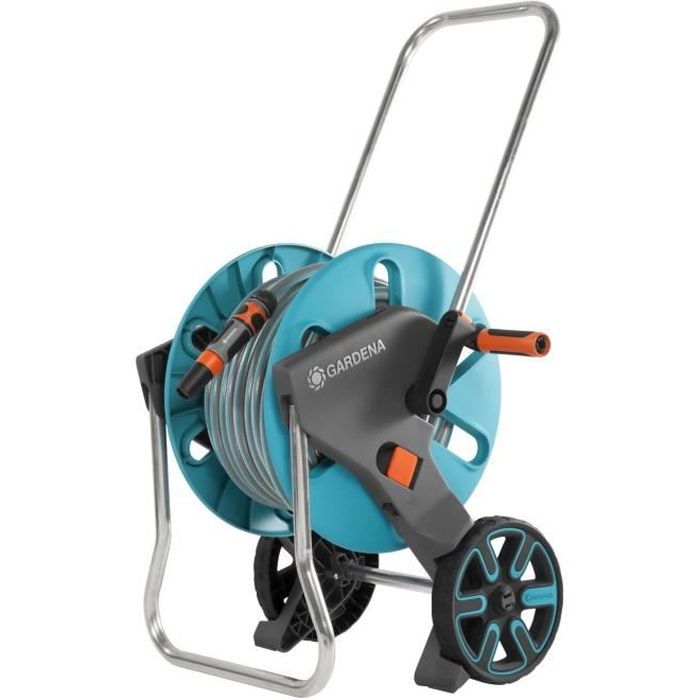 Dévidoir CleverRoll® GARDENA taille M avec kit tuyau 25m - Adapté pour petit jardin - Garantie 5 ans