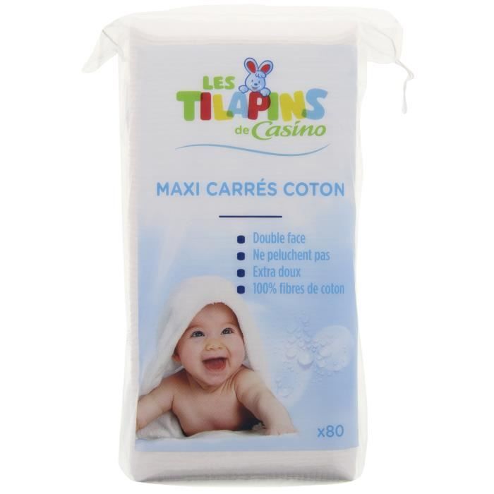 TILAPINS Maxi carré coton x 80