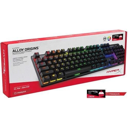 Clavier Gaming mécanique HyperX Alloy Origins Noir