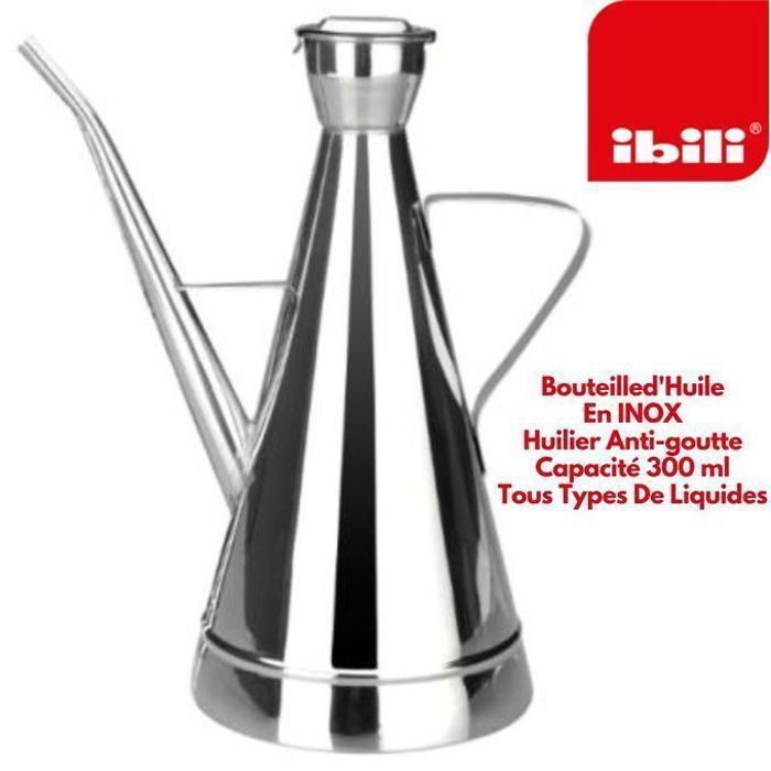 Ibili 709703 Huilier "Iberica" Inox 0, 3 l, Argent