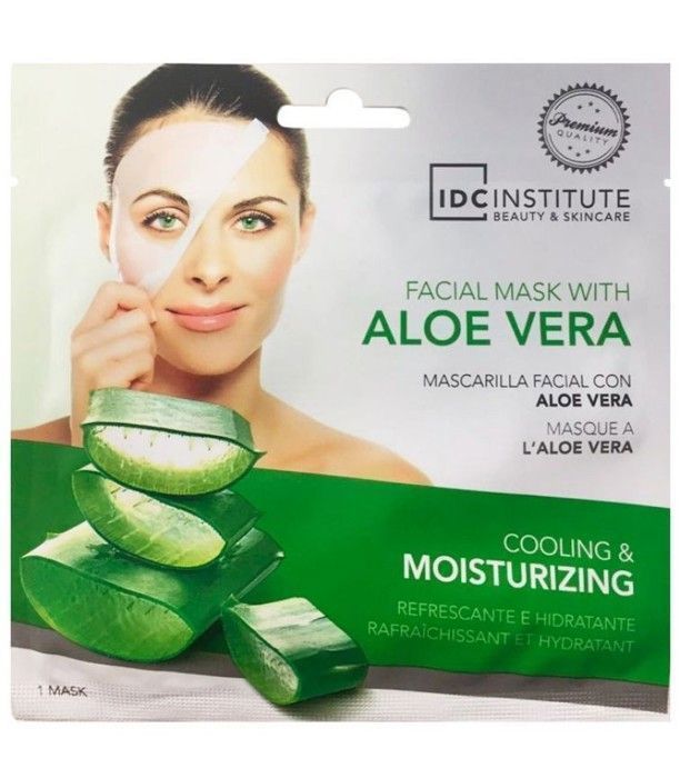 Masque pour le visage - IDC Institute - Aloe Vera - Hydratant - Rafraîchissant - Sans alcool