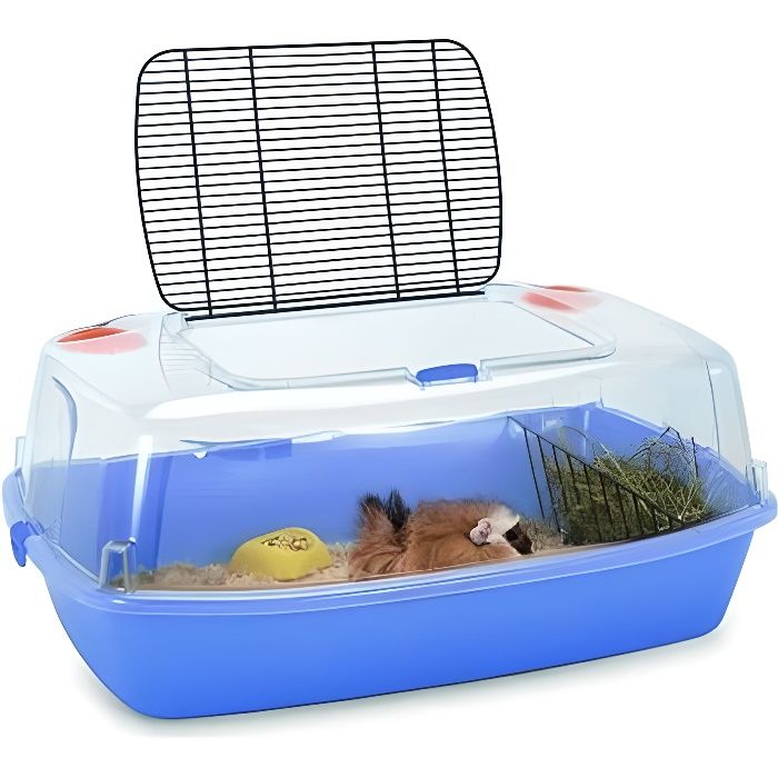 Cage pour cobaye ou lapin nain - IMAC - Bingo - Polypropylène - 70.5x45.5x29 cm - Intérieur
