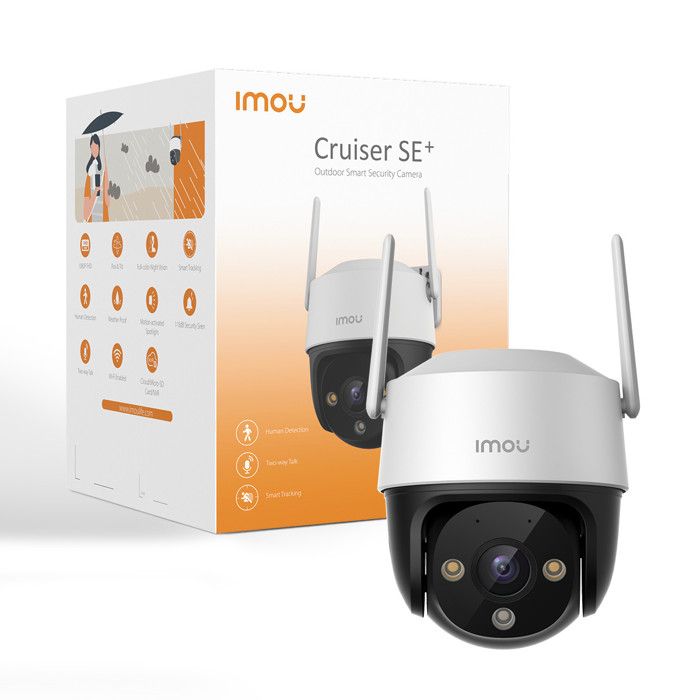 Imou 2.5K Caméra Surveillance WiFi Extérieure 360° 4MP, Vision Nocturne Couleur 30M, Détection Humaine AI, Audio Bidirectionnel