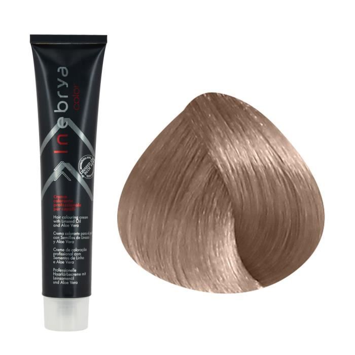 Crème colorante à l'aloe vera, 9.1 : Blond Très Clair Cendré, Inebrya,