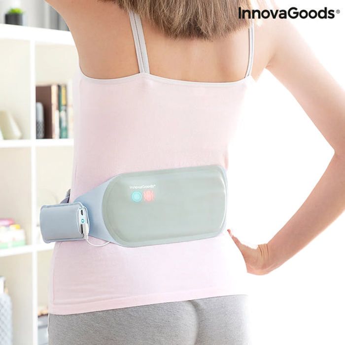 InnovaGoods Ceinture de massage sans fil rechargeable Beldisse Fonction de chaleur