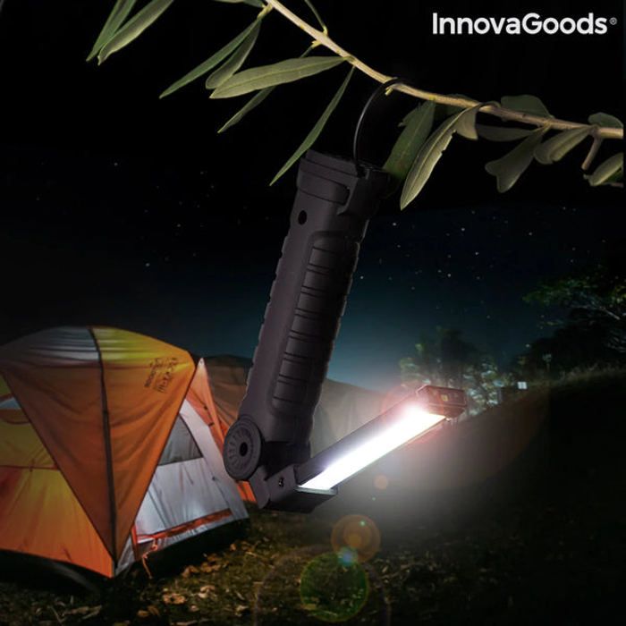 InnovaGoods Lampe de Poche LED Rechargeable Magnétique 5 en 1 Litooler